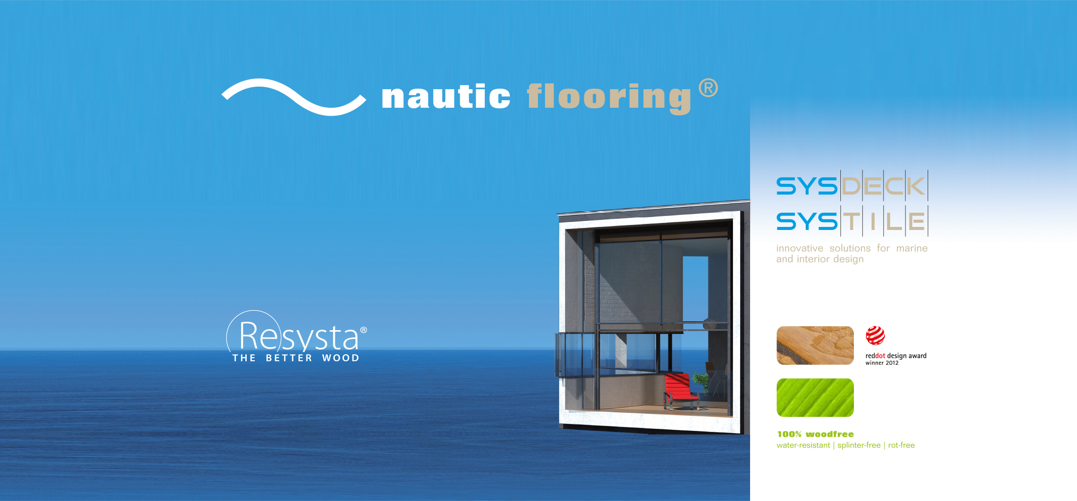 Print Design | Roll-Out Messestand | nautic flooring GmbH, München | Konzeption, Design und Druckabwicklung